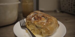 Caramel cinnamon roll at grandma ruth's cinnamon rolls in Branson, MO