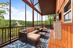 Branson Premier Guarantee. Big Timbers Lodge exterior at StoneBridge Resort near Silver Dollar City.