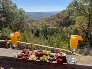 Outdoor dining at Cellar 417, a chef-driven restaurant in Branson West