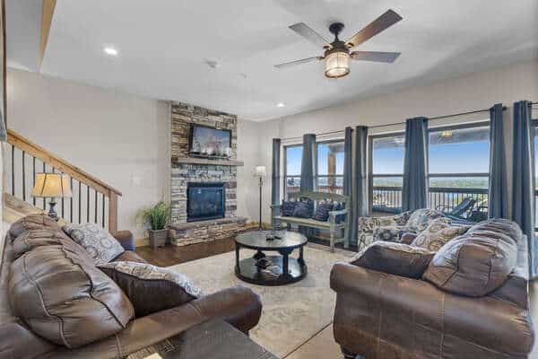 Nine bedroom luxury vacation home at Chateau Cove near Table Rock Lake in Branson Missouri