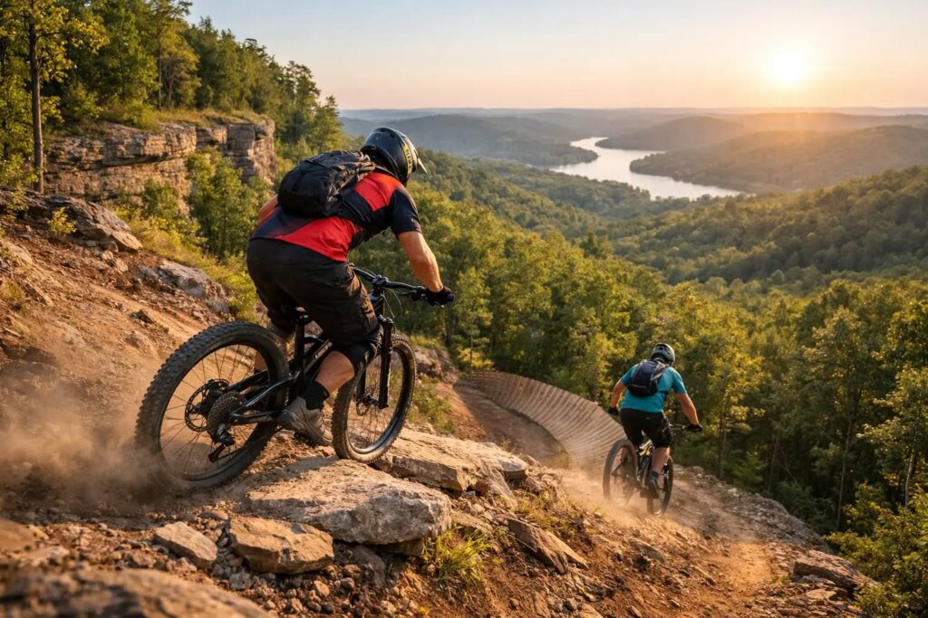 Two Rivers Bike Park near Highlandville Missouri — 14+ miles of purpose-built trails for all skill levels