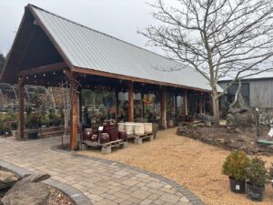 Azalea's Garden Bistro in Branson West Missouri — cafe seating surrounded by plants inside a garden center