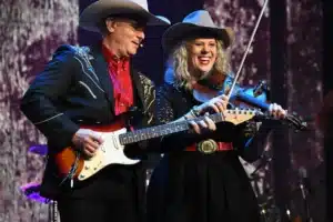 Live music in Branson Missouri — a band performing on a mid-size theater stage