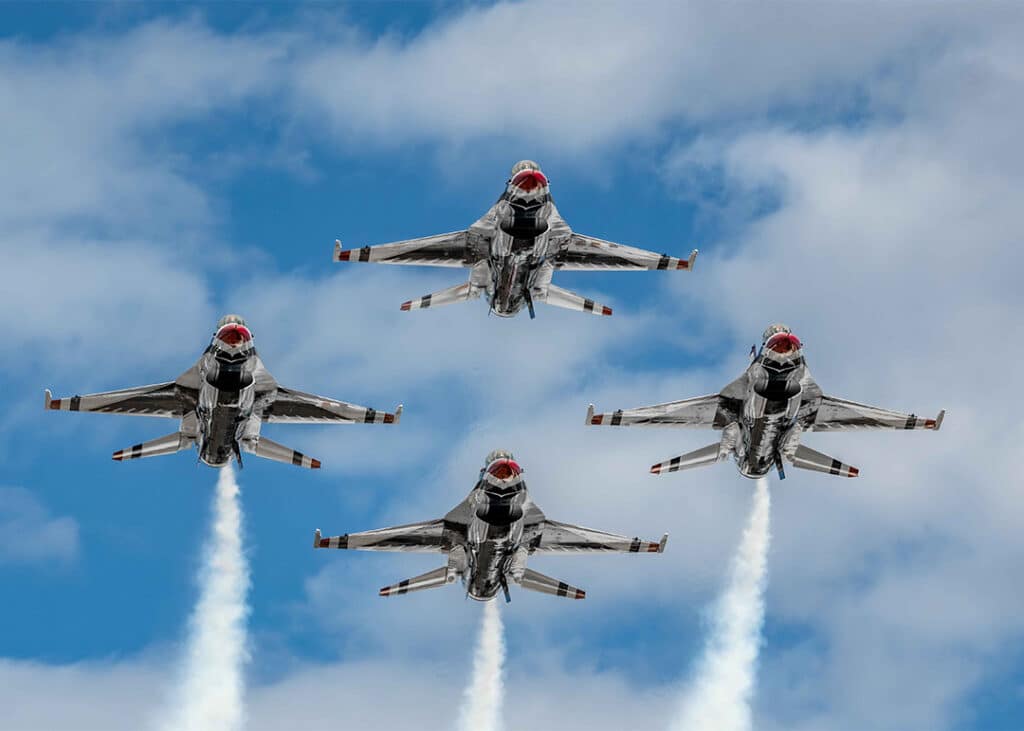 Labor Day in Branson 2026 — the U.S. Air Force Thunderbirds headline the Wings of Pride Air Show at Branson Airport