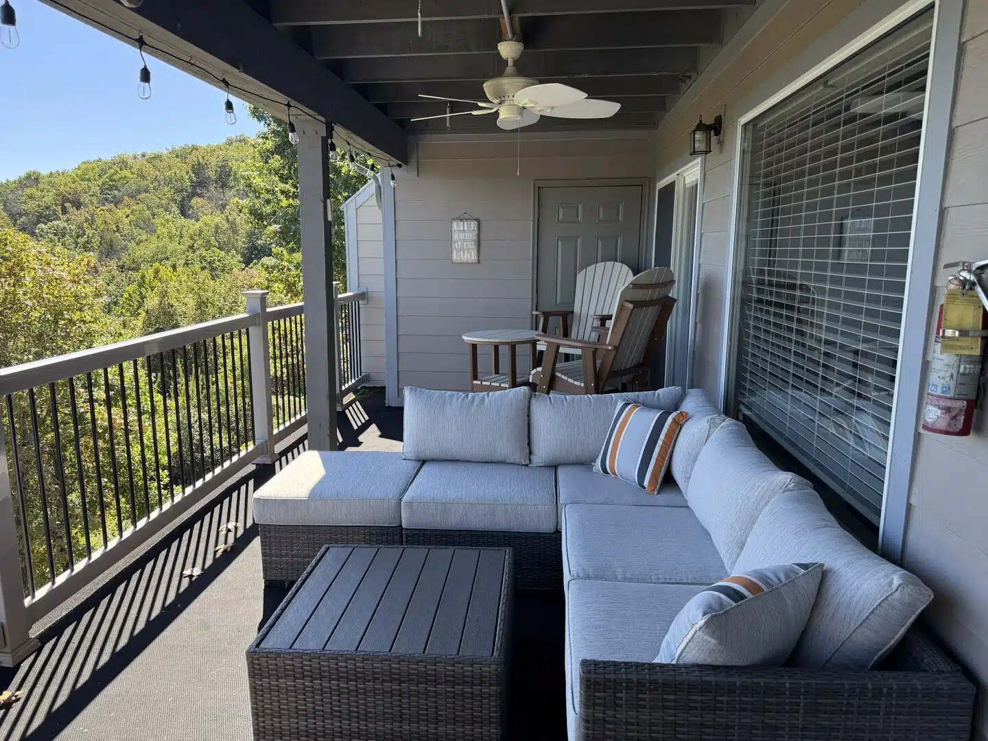 Aqua Serenity Treehouse on the Point luxury condo with Table Rock Lake views near Silver Dollar City Branson Missouri