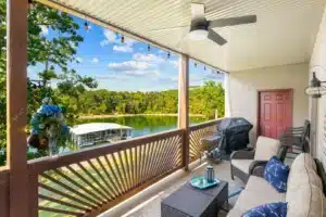 Just like Home condo deck with Table Rock Lake view